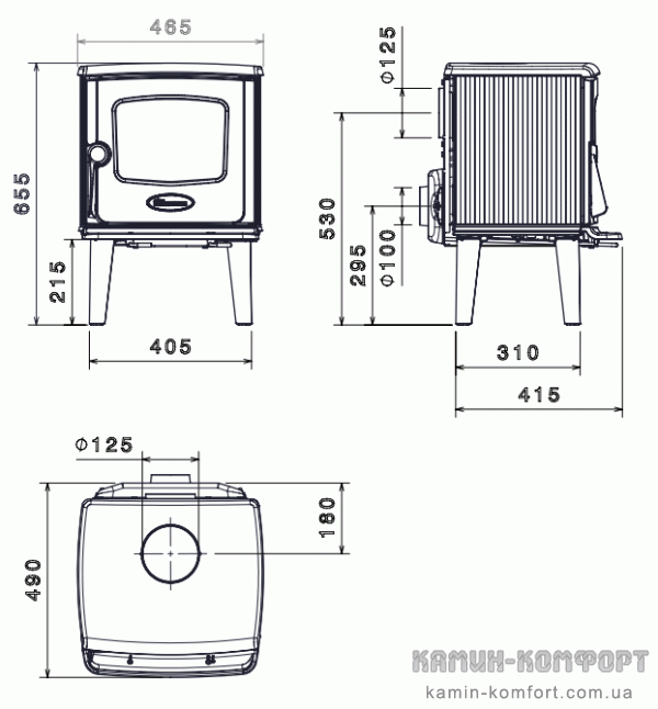 Чугунная печь Dovre 325 CB