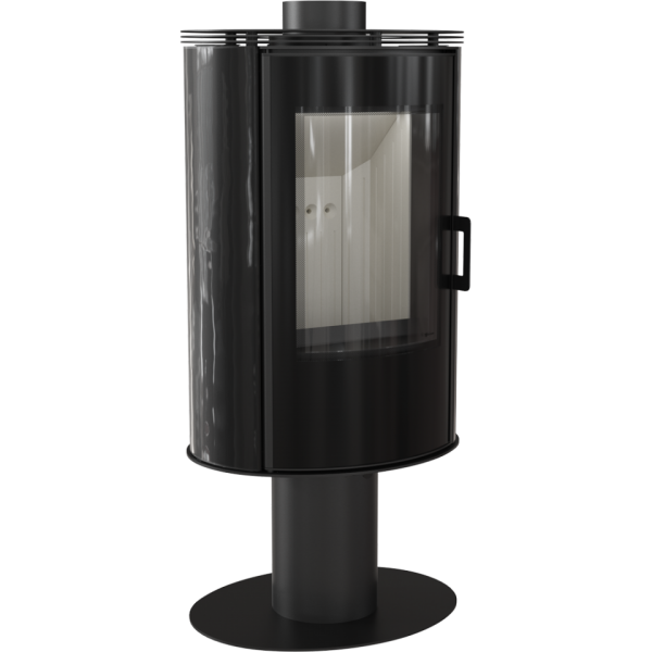 Печь Kratki KOZA AB S/N/O Glass Kafel Черная