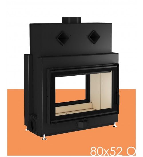 Воздушная каминная топка 80x52 O