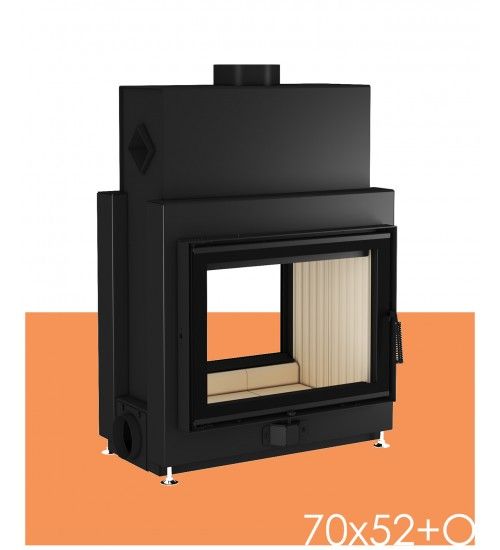 Воздушная каминная топка 70x52+O