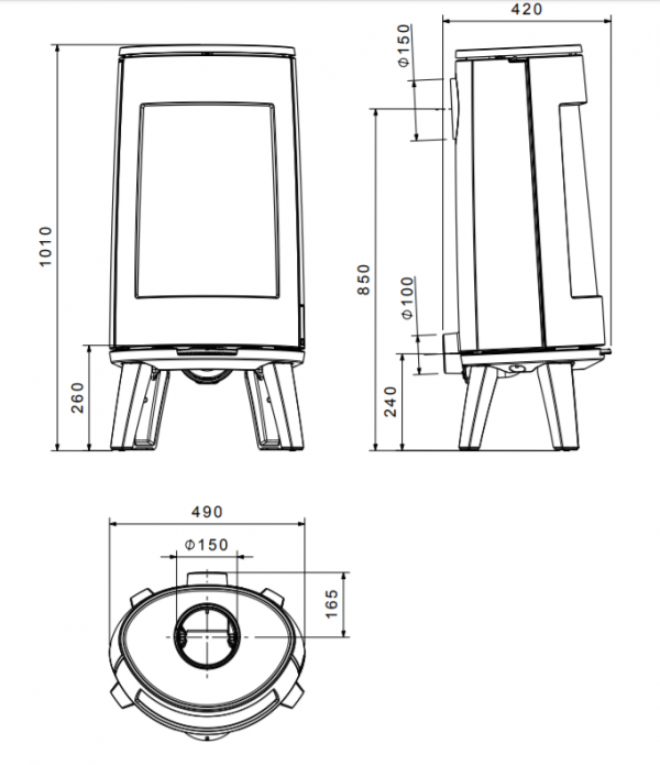 Чугунная печь Dovre BOLD 300