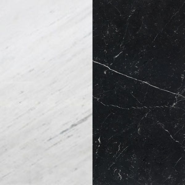 Каминная облицовка БРАВО “Рио” материал Botticino + Emperador Dark,Volakas + Nero Marquina,Crema Marfil + Emperador Dark,Polaris + Nero Marquina